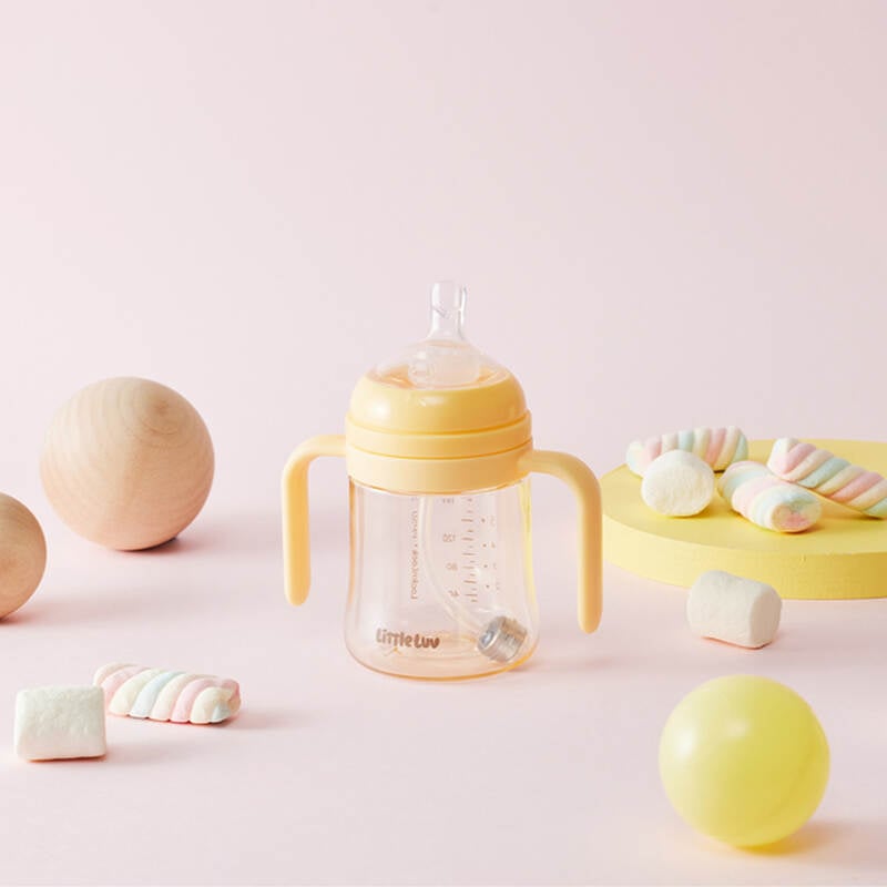 Bình tập uống cho bé LocknLock Little Luv có ống hút dung tích 280ml / 350ml nhiều màu - HAP914-HAP915 image number null